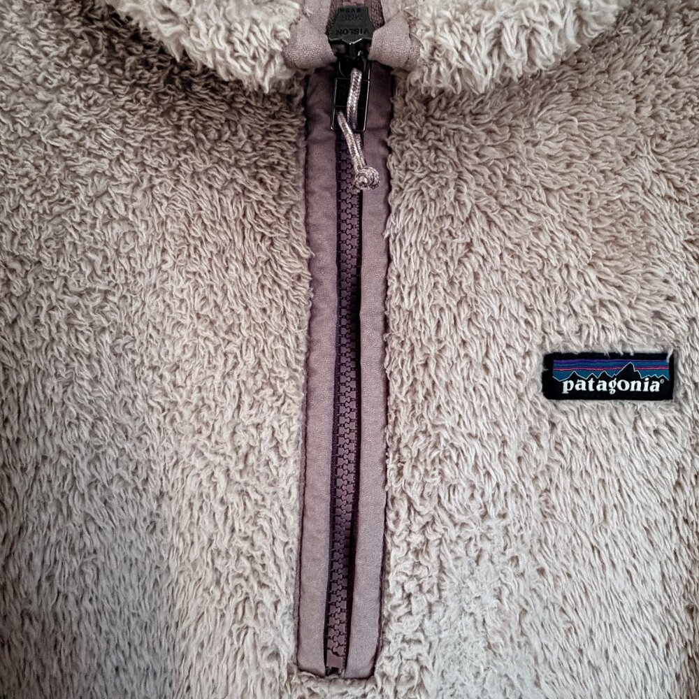 Womens XXL Fleece Patagonia Pull Over 1/4 Zip Champagne Color - Picture 4 of 9